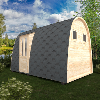 Fasssauna / Gartensauna / Banja / Viking 4,0 m mit Vorraum